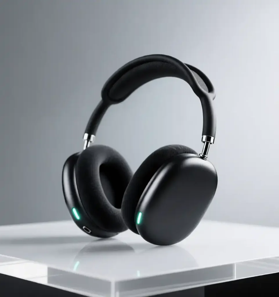 Sleek Black Headphones