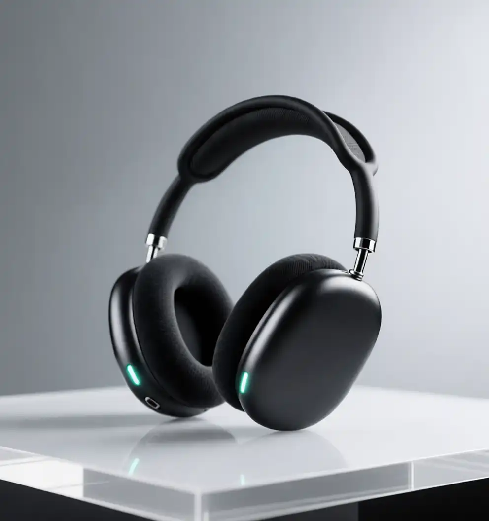 Sleek Black Headphones