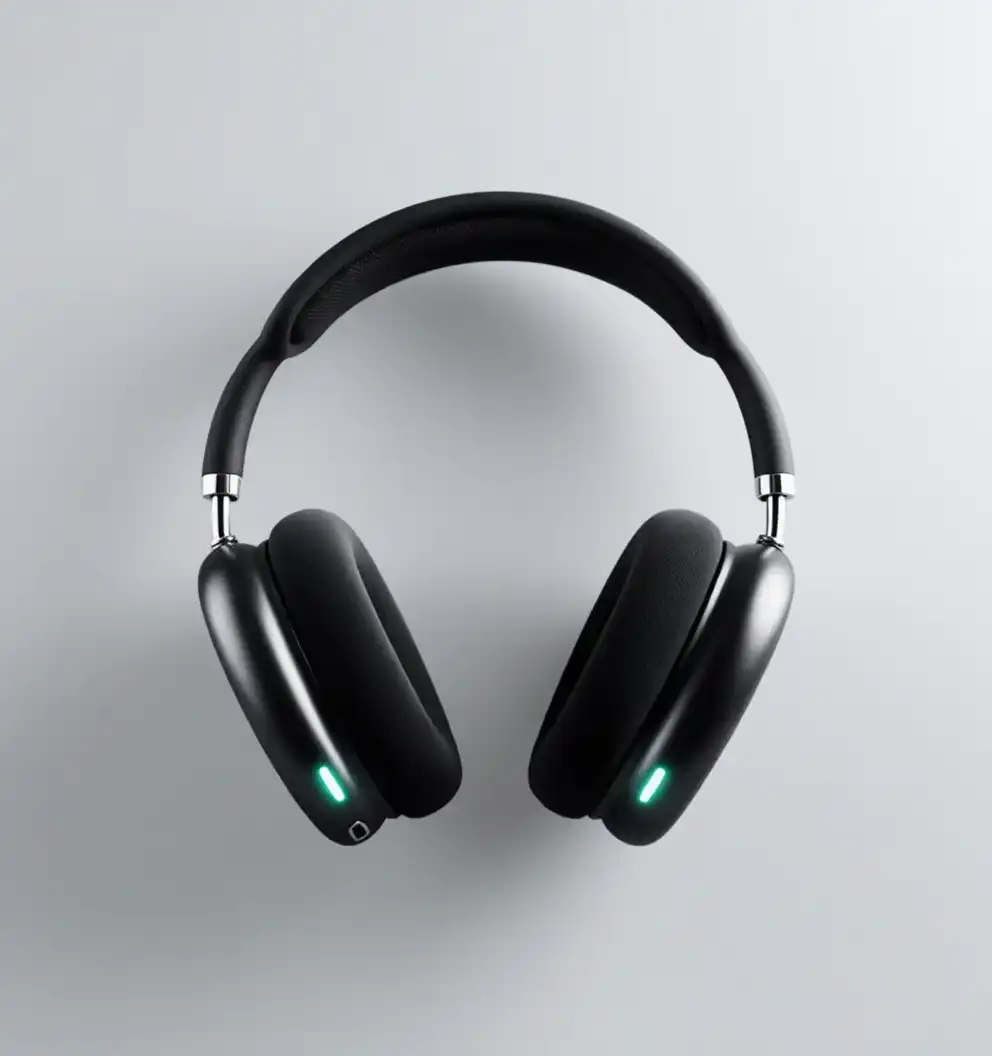 Sleek Black Headphones - Image 2