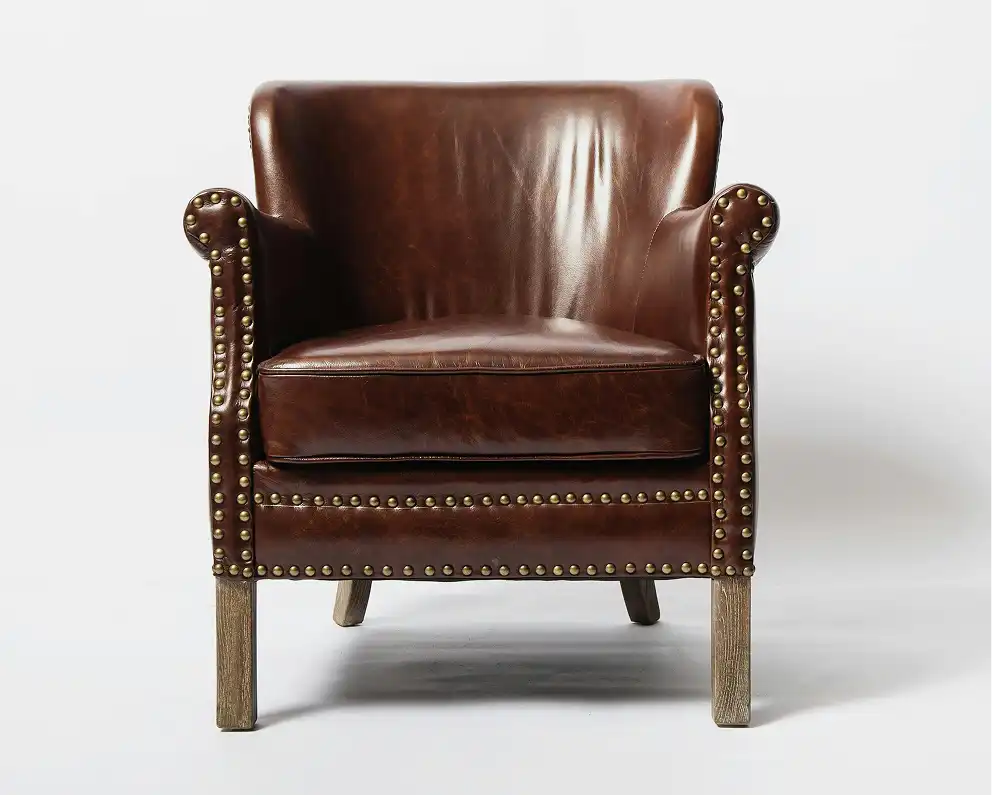 Heritage Leather Accent Armchair