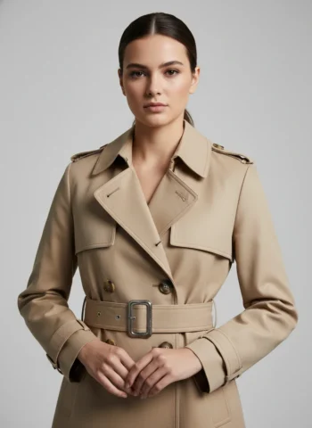 Heritage Double-Breasted Trench Coat - Heritage Camel