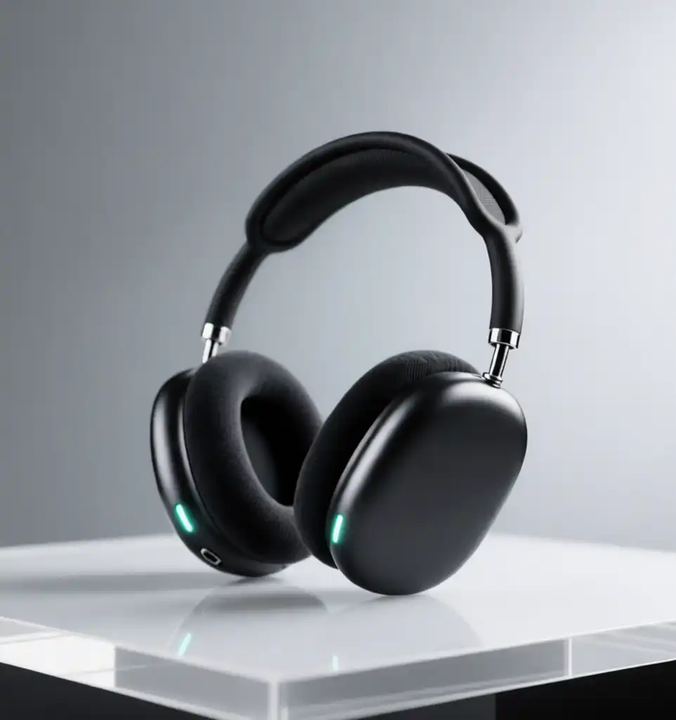 Sleek Black Headphones