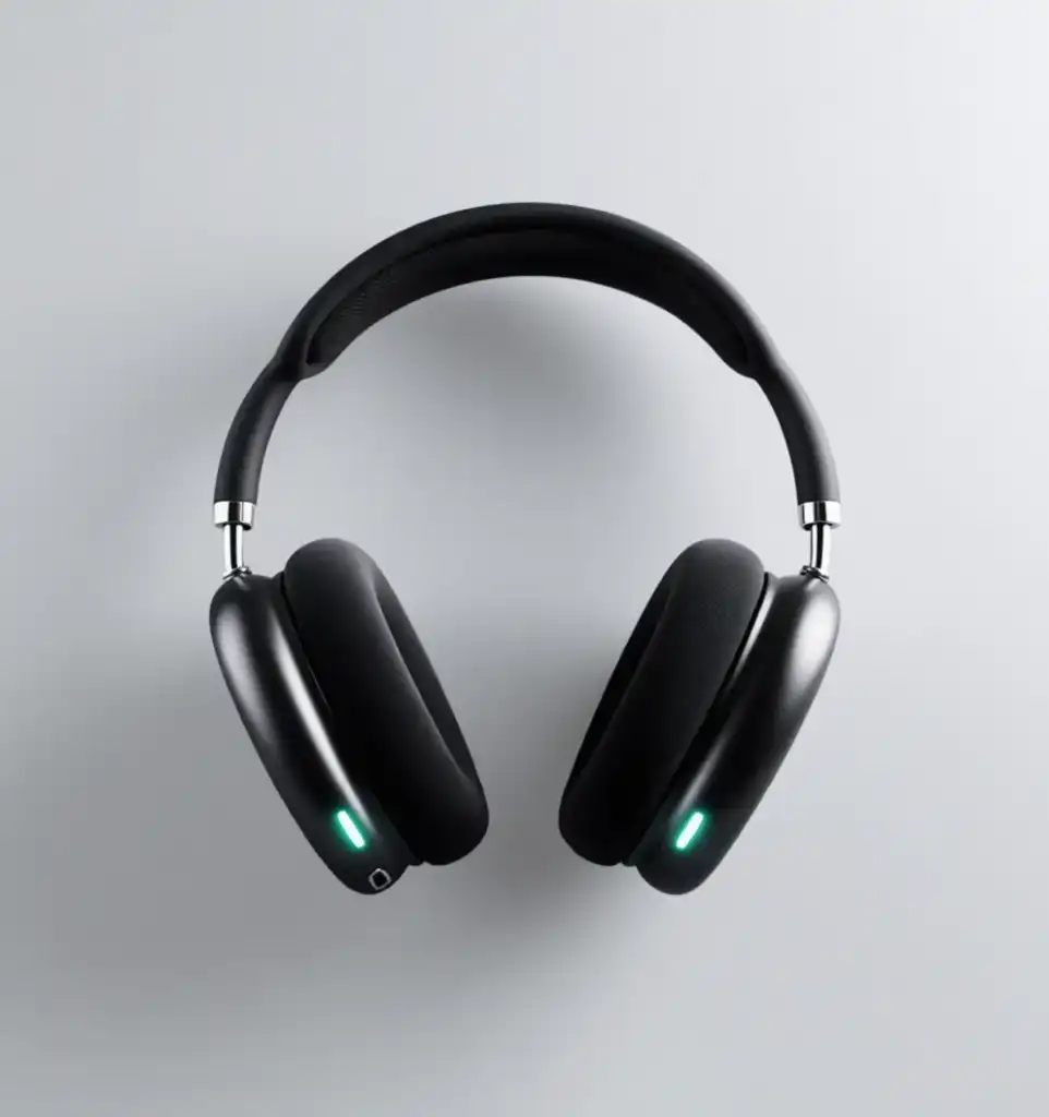 Sleek Black Headphones