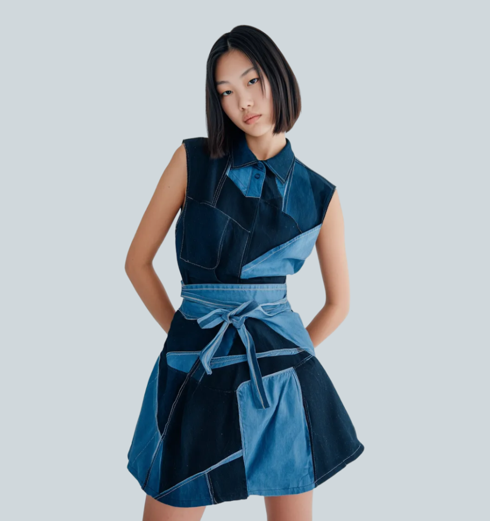 Denim Patchwork Dress